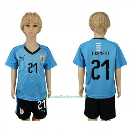 Fußballtrikots Uruguay E.Cavani 21 Kinder WM 2018 Heimtrikotsatz kaufen